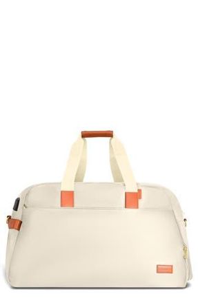 Champs Luggage Water Resistant Nylon Duffle Bag in Ivory at Nordstrom Rack