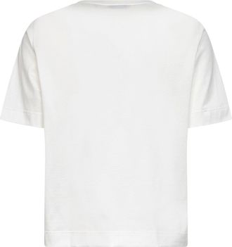 Blanca Vita Womens Cotton V-Neck T-Shirt White T-Shirts & Jerseys