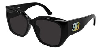 Balenciaga BB0445SK Asian Fit 002 Womens Sunglasses Black Size 56