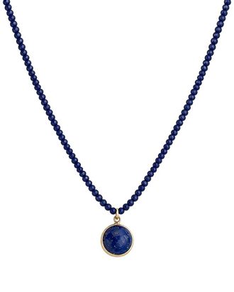 Jewelmak 14K Lapis Necklace