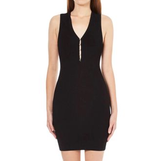 Alexander Wang Ribbed Black Mini Dress Size M