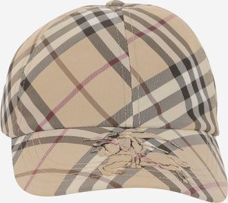 Burberry Baseball Cap With Check Pattern