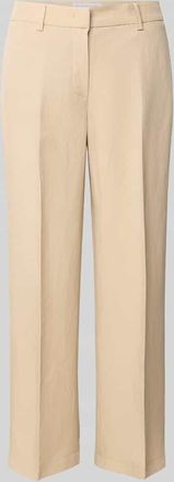 Raffaello Rossi Raffaello Rossi Straight Leg Stoffhose aus Viskose-Leinen-Mix Modell OLESSA in Beige, Gr&ouml;&szlig;e 36