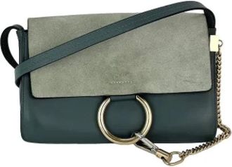 Chlo&eacute; Pre-owned Suede shoulder-bags - Dames - Vintage Schoudertas - Grijs - ONE Size - Leer - Vintage