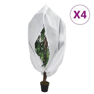vidaXL Cubiertas Para Plantas Con Cremallera 4 Uds 70 G/m&sup2; 3,14x2,5 M Vidaxl