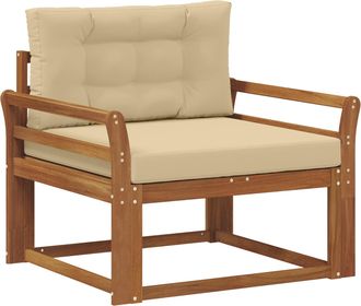 vidaXL Sof&aacute; Intermedio De Exterior Madera De Acacia S&oacute;lida Vidaxl