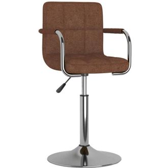 vidaXL Taburete De Cocina De Tela Marr&oacute;n Vidaxl