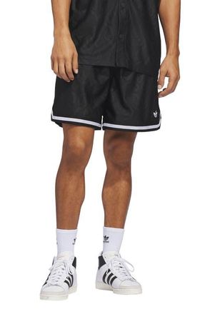 adidas Basketball Flame Loose Fit Drawstring Shorts in Black// at Nordstrom, Size X-Large