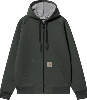 Carhartt Work in Progress Car-Lux Green Hooded Zip Jacket