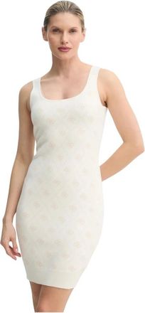Guess Sarah Jurk - Dames - Kleedjes - Beige - XL - Wol - Kleedjes