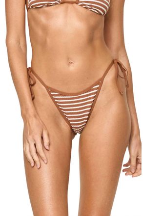 L*Space Womens Suzi Bikini Bottom In Brn Stripe