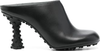 Sunnei 1000Chiodi 105mm leather mules - women - Leather - 36 - Black