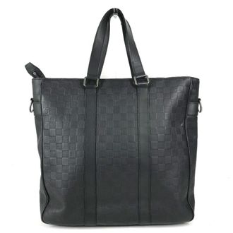 Louis Vuitton Black Onyx Damier Infini Shoulder Bag Tote Bag (Pre-Owned)