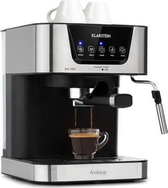 Klarstein Klarstein M&aacute;quina De Caf&eacute; Espresso Arabica 1050w 15 Bar 1,5l Panel De Control T&aacute;ctil Acero Inoxidable