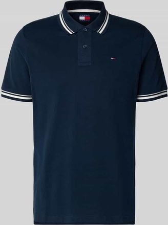 Tommy Jeans Regular Fit Poloshirt aus reiner Baumwolle in Marine, Gr&ouml;&szlig;e XXL