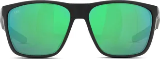 Costa Unisex - Ferg Xl Sunglasses 580G In Matte Black Green Mirror
