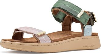 Woden Line Sandals Womens Dress Sandals Algae : EU 37 (US Womens 5.5) M, Leather