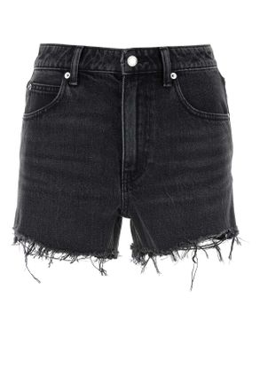 Alexander Wang Alexander Wang Black Denim Shorts