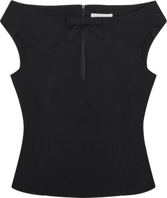 Shushu/Tong Cropped Off-Shoulder Top - Dames - Tops zonder mouwen - Zwart - 2XS - Tops