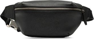 Burberry Marsupio in pelle con stemma goffrato 2018-2023 - Nero