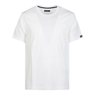 Fay T-Shirts, male, White, Size: 2XL Blue Tag Regular Fit T-Shirt