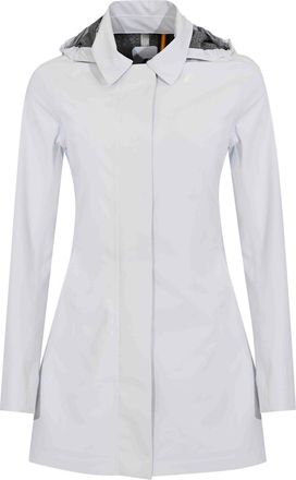 K-Way Mathy Bonded Jersey White jacket