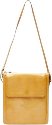 Louis Vuitton Pre-owned Vernis Handbag - Dames - Pre-owned - Geel - Maat: ONE Size Leer