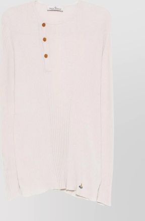 Vivienne Westwood crewneck sweater with asymmetric button detail