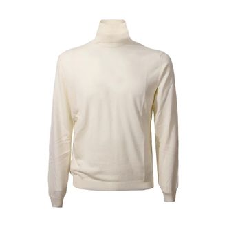 Zanone Truien & Vesten, Heren, Wit, 4Xl, Wol, Witte Flexwool Coltrui Sweater