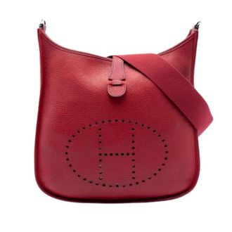 Herm&egrave;s Pre-owned Evelyne III Cross Body Bag - Dames - Pre-owned - Rood - Maat: ONE Size Leer