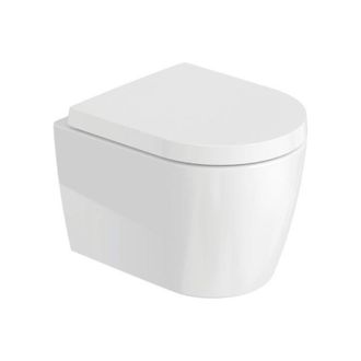 Duravit Duravit Me By Starck - Inodoro Suspendido Con Asiento Softclose, Sin Borde, Durashield, Blanco. 453009aaa1
