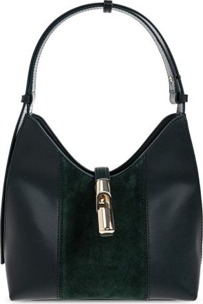 Furla Tassen, Dames, Groen, ONE Size, Leer, Goccia Small