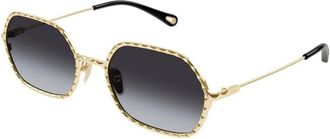 Chlo&eacute; Stijlvolle Bril van Premium Kwaliteit - unisex - Zonnebrillen - Geel - 56 MM - Accessoires
