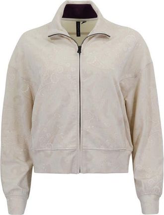 Lords of Harlech Paisley Explosion Womens Cropped Zip Jacket in Paisley Explosion Ivory at Nordstrom, Size Xx-Large