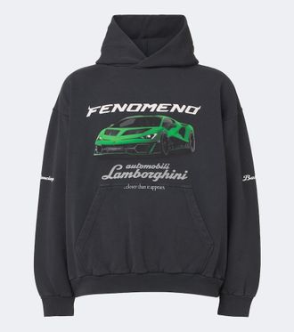 Balenciaga x Lamborghini sudadera con capucha de jersey de algod&oacute;n