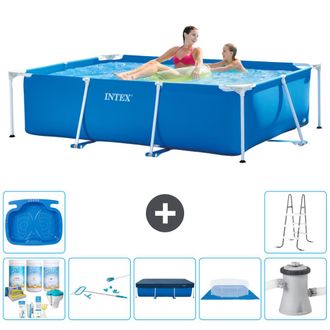Intex Piscina Con Estructura Rectangular - 220x150x60 Cm - 7-piezas S20010