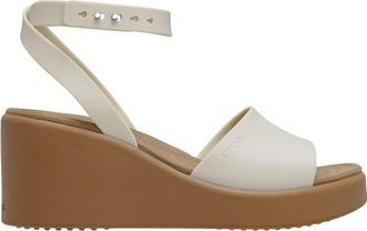 Crocs Brooklyn Ankle Strap Wedges Sandstone / Sepia 209406-0OB Womens