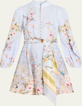 Zimmermann Rebellion Button Mini Dress