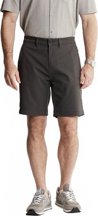 Jachs NY Poly Spandex Performance Tech Short In Charcoal