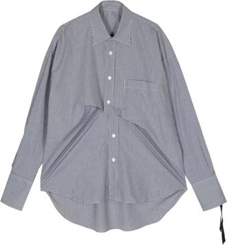 Marina Yee Casual Shirts, male, Gray, L, Check Print Cotton Shirt