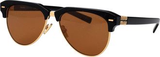 Miu Miu Womens Sunglasses Black Acetate