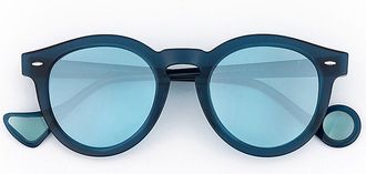 Eyepetizer Rupert C.P/P-2F Mens Sunglasses Blue Size 49
