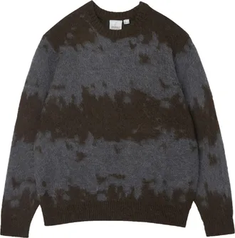 Gramicci Womens Mohair Splatter Sweater Gray XS