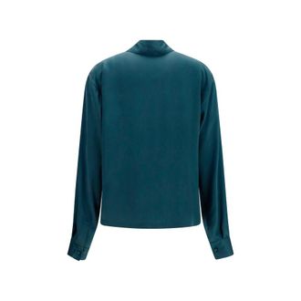 Tom Ford Womens Blue Silk Shirt