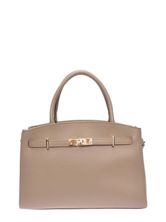 Isabella Rhea Beige Rundleer Tas