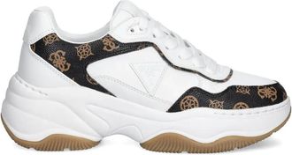Guess Co Happy chunky sneakers met logoprint - Wit