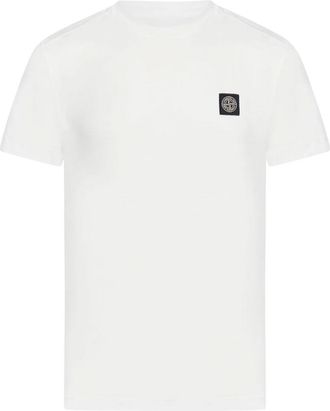 Stone Island T Shirts And Polos White
