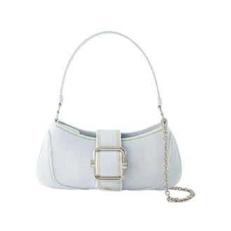 Osoi Shoulder Bags, female, Blue, Size: ONE SIZE Blue Denim Small Shoulder Bag