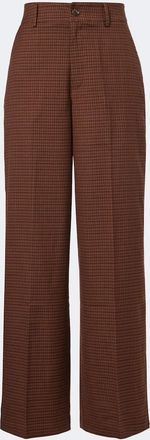 Varley Checked twill wide-leg pants