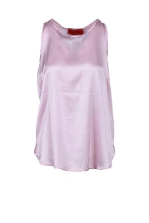Wild Cashmere Stretch Silk Top - Pink